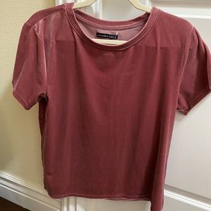 A&F Mauve Velvet Tee
